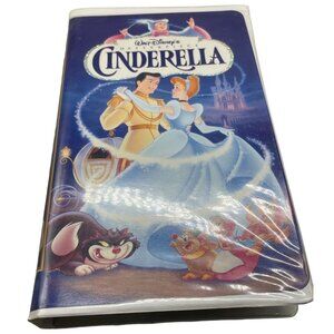 vintage Walt Disney's masterpiece Cinderella VHS tape English READ